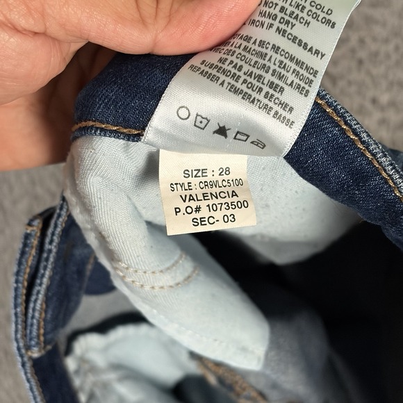 Joes Jeans Womens 28x30 Blue Skinny Stretch Mid-Rise Whiskered Preppy - Picture 5 of 9